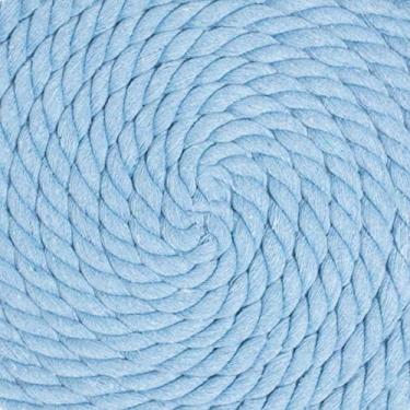 Imagem de Corda de algodão trançado natural West Coast Paracord – Corda artesanal – Corda tripla super macia e forte para esportes, decoração, artesanato, macramê, uso interno (1,27 cm x 320 m, gelo)