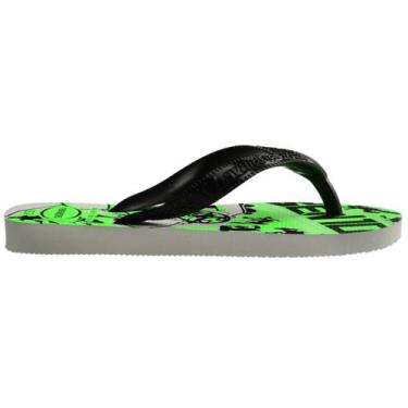 Imagem de Chinelo Havaianas Ben 10 - Branco/Preto/Verde