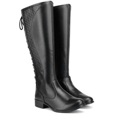 Imagem de Bota Feminina Montaria Cano Médio Macio Solado Conforto