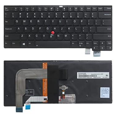 Imagem de Yuchao Teclados de substituição Teclado dos EUA com luz de fundo para Lenovo ThinkPad T460S T470S Acessórios para computador