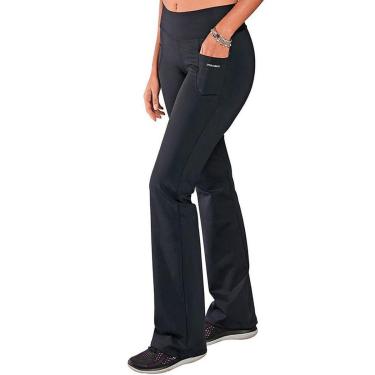 Imagem de Calça Bailarina Flare Plus Size com Bolsos e Cós Largo New Zealand Preto-Feminino