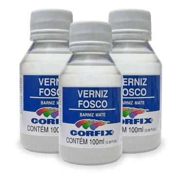 Imagem de Kit 3x Verniz Acrílico Fosco 100ml Corfix
