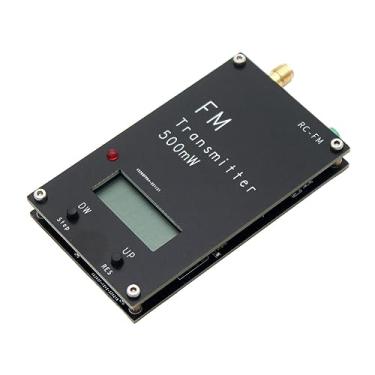 Imagem de Generic Transmissor FM 76~108.0MHz SMA Rosca Externa Orifício Interno Visor LCD Acessórios de Áudio Portáteis