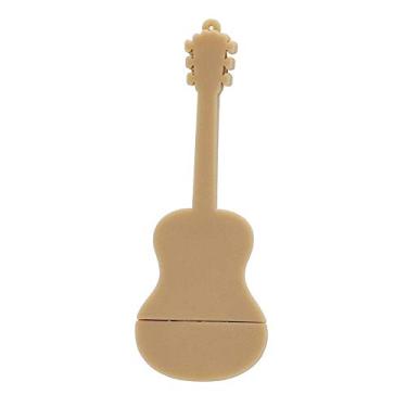 Imagem de 128 GB Guitarra Marrom Claro Modelo U Stick Pen Drive USB 2.0 Stick PenDrive Memória Flash Drive U Disco Flash Drive Disco Polegar U Disk
