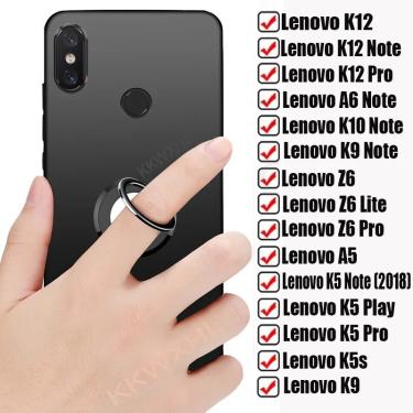 Imagem de Suporte de anel traseiro para Lenovo  tampa do telefone  estojo macio  K12 Note  A6  K10  K9  Z6