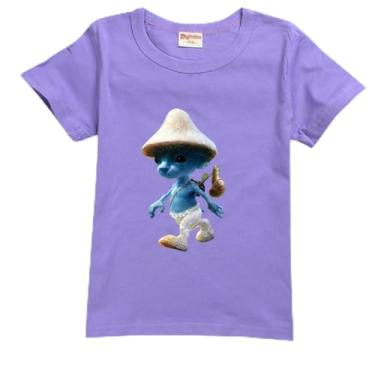 Imagem de Smurf Cat Kids Summer Camiseta de manga curta algodão bebê meninos moda roupas Wаnnnуwаn meninos roupas meninas camisetas tops 8T camisetas, A4, 13-14 Years