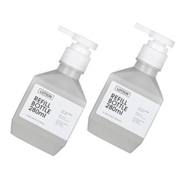 Imagem de 2 pçs dispensadores engarrafados shampoo garrafa de plástico bomba de pressão garrafa 280 ml bomba garrafa dispensador de sabão ou frasco esterilizado garrafa loção garrafa
