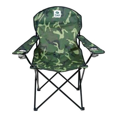 Imagem de Cadeira Bel Fix Araguaia Camping Dobrável Portátil Confort Max 150kg Porta Copo