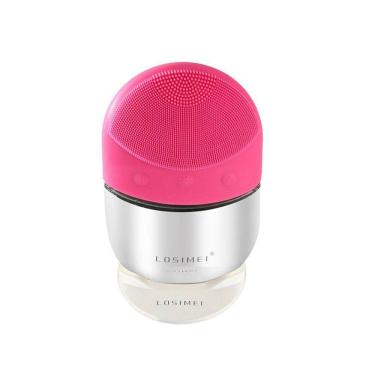 Imagem de Escova de limpeza facial elétrica, massagem de vibração ultrassônica