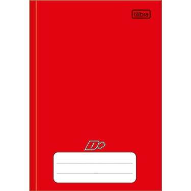 Imagem de Tilibra D+ - Caderno Brochura Capa Dura, 1/4 Pequeno, 14x20cm, 48 Folhas, Vermelho