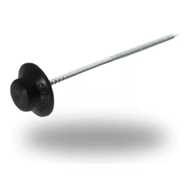 Imagem de Onduline, Prego Fácil para Telha Ecológica Onduline Preto 18 Unidades