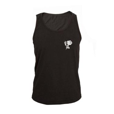 Imagem de Regata Masculina Algodão Flor Estampada Básica