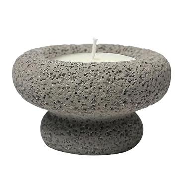 Imagem de 2 peças nórdico minimalista criativo copo de cimento aromaterapia quarto auxílio para dormir infundido com cera de soja-cimento cor primária - aroma de óleo de citronela