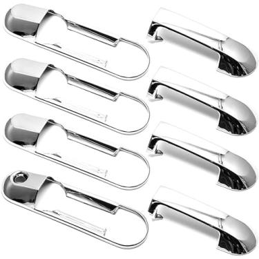 Imagem de Ormax Capas de maçaneta cromadas triplamente cromadas sem fechadura de passageiro para Ford Explorer 2002-2010/Explorer Sport Trac 2007-2010 / Mercury Mountaineer 2002-2010 / Lincoln Aviator 2003-2005