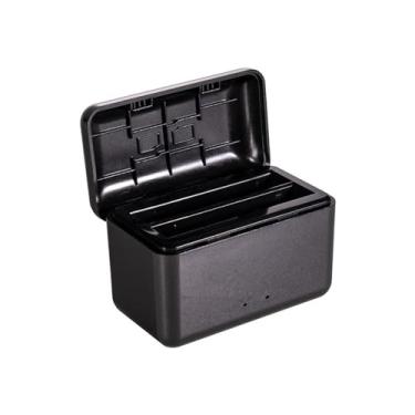 Imagem de Caixa de carregamento, base de carregamento rápido 2 caixa de armazenamento de bateria carregador tipo C para bateria Insta360 X4