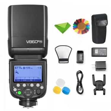 Imagem de Godox V860III-N para Câmera Nikon Flash Speedlight Speedlite Light, 76Ws 2.4G TTL HSS 1/8000s, Bateria de 2600mAh, 480 Flashes de Potência Total, Tempo de Reciclagem de 0,01-1,5s