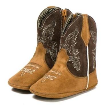 Imagem de Bota Baby Bebe Texana Zíper Lateral Sola de Borracha Conforto Kapell-Masculino