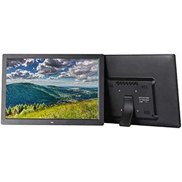 Imagem de Porta-retratos digital, porta-retratos digital de 17 polegadas, tela IPS Full HD de 1440x900 com reprodutor de foto/música/vídeo Calendário Alarme temporizador liga/desliga automático com co