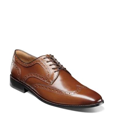 Imagem de Florsheim Sapato Oxford masculino Conetta Wing Tip, Conhaque, 7