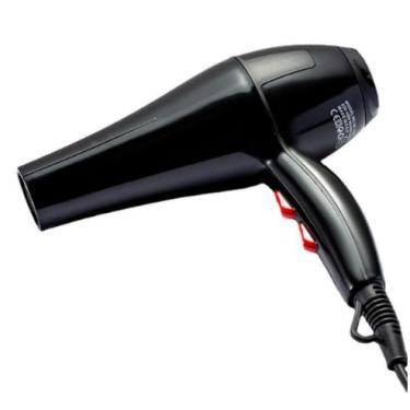 Imagem de Secador De Cabelos Profissional 1600w e 2200w Estilo 220V Eletrico Doméstico Essencial Salão Beleza Secar Escova (Preto 220V)