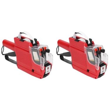 Imagem de Kit de Pistola de Etiqueta de Preço, 2 Peças, 2 Linhas, 10 Dígitos, para Loja de Varejo, Ferramenta de Fixação Com Rolo de Tinta para Escritório, Loja de Varejo