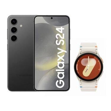 Imagem de Smartphone Samsung Galaxy S24 128GB Preto  - 5G + Smartwatch Watch7 40