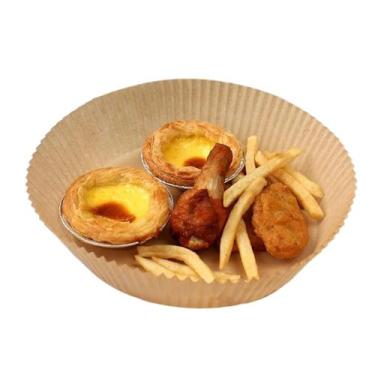 Imagem de Protetor De Bandeja Para Air Fryer Papel Forro Descartável Antiaderent