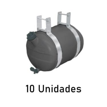 Imagem de Reservatório Barrica Água Plástica 16 Litros - Preta 10 Un - Fabbof