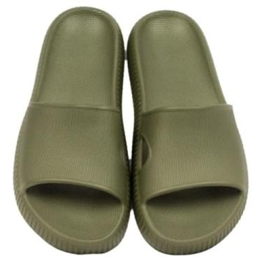 Imagem de Chinelo Masculino Eva Nuvem Dedo Macio Leve Antiderrapante Slide Super Conforto Confortável (Verde, BR, Adulto, Numérico, 38)