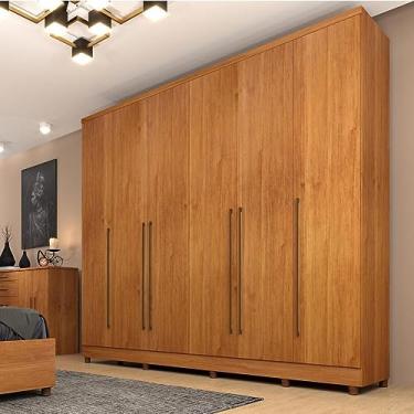 Imagem de Guarda Roupas Casal 6 Portas 8 Gavetas com Pés Portugal Cinamomo