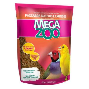 Imagem de Ração Megazoo para Pássaros Nativos e Exóticos - 350g - Mega Zoo