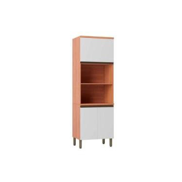 Imagem de Paneleiro de Cozinha Modulado Macadâmia 70cm p/ Micro e Forno Freijo/B