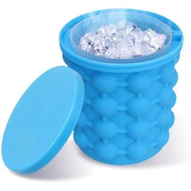 Imagem de Ice Cube Maker Genie Forma De Gelo Balde Silicone - BC BORA COLEGA SHO