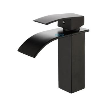 Imagem de Torneira Banheiro Monocomando Black Matte Cascata Bica Baixa - Deck Ca