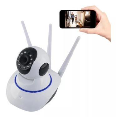 Imagem de Ip Camera Wifi 3 Antenas Hd 720p App Yoosee/yyp2p Noturna - Zanng