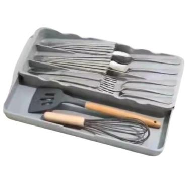 Imagem de Organizador de Talheres Gaveta Com 5 Divisórias e Extensível - Losansh