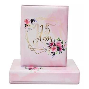 Imagem de Álbum Fotográfico Luxo Caixa Imã 15 Anos 100 Fotos 10x15 - Capture Álb