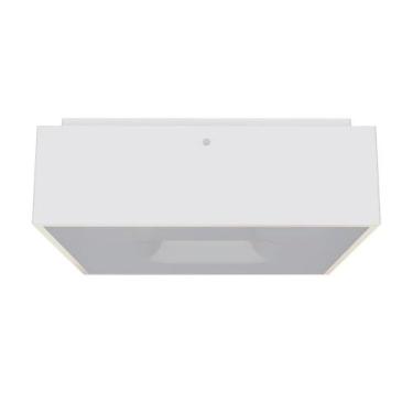 Imagem de Plafon Taschibra Waffle Quadrado 4XE27 Bivolt, Branco