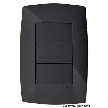 Imagem de Cj interruptor triplo ( 2 simples + 1 paralelo ) 4x2 - blux home grafi