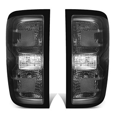 Imagem de DNA MOTORING TL-ZTL-002-BKSM Par de luzes traseiras estilo OE compatível com 14-18 Silverado 1500/15-19 Silverado 2500 HD 3500 HD, lente preta/fumê