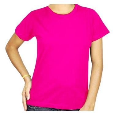 Imagem de Camiseta Feminina Baby Look Algodão Lisa Atacado Blusa - Vesttuario, R