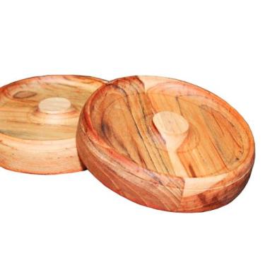 Imagem de Incensário redondo. Madeira nobre. - Wood Art