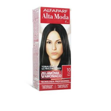 Imagem de Alta Moda Alfaparf Tonalizante 10 Preto 120g