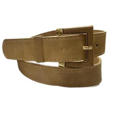 Imagem de Cinto Fivela Quadrada Sintético Plus Size 120cm ZX-F003 - SHR, Nude