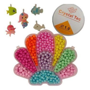 Imagem de Kit Miçanga Infantil Para Pulseira Com 700 Peças - Anita Recreativos