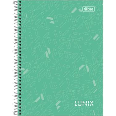 Imagem de Caderno 1/4 Lunix 80 Folhas Espiral - Tilibra, Verde