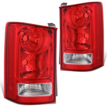 Imagem de DNA MOTORING Par de luz traseira de halogênio estilo original de fábrica compatível com Pilot 2009-2015, HO2800174, HO2801174, OEM-TL-078