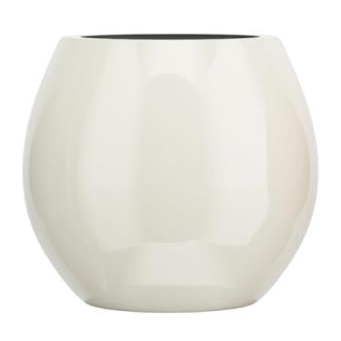 Imagem de Vaso Fibra De Vidro Decoração 40cm Estilo Vietnamita Plantas (Off White)