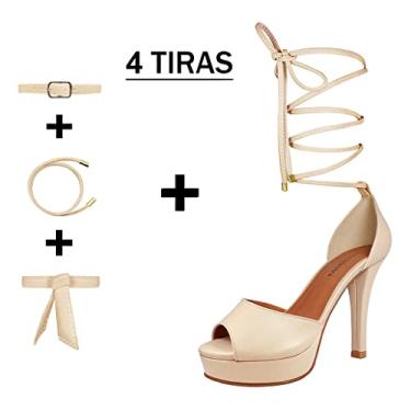 Imagem de Meia Pata Troca Tira Salto Alto Fino Luiza Sobreira Nude Mod. 2193-2