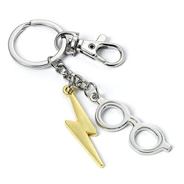 Imagem de HARRY POTTER Chaveiro oficial para óculos e relâmpago da The Carat Shop, Prata, tamanho nico
